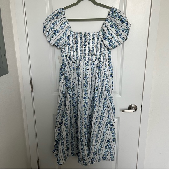 NEW Altar’d State Blue Floral Cotton Maxi Dress Size Large Available NWT - Picture 9 of 10